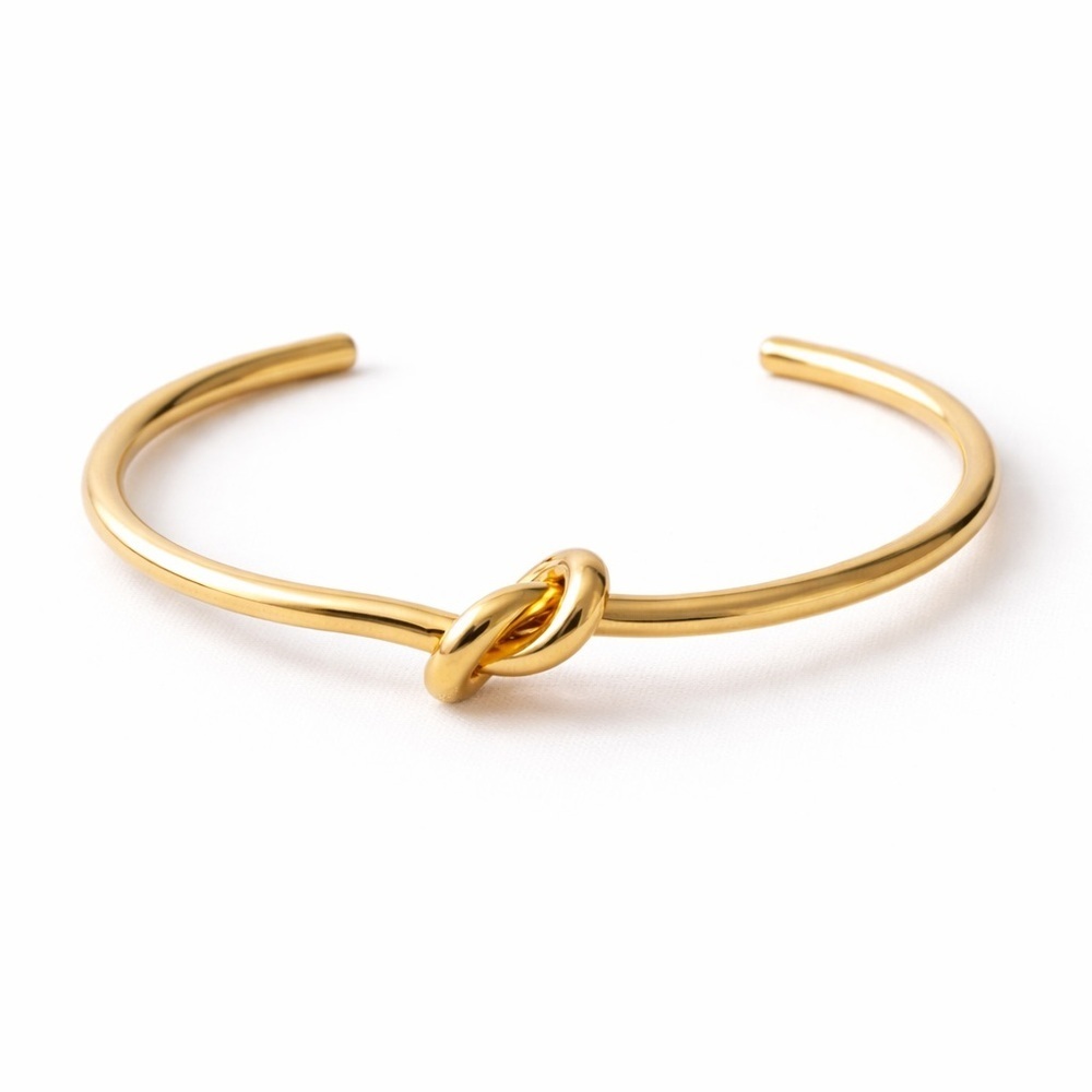 Gold Love Knot Plated Bracelet (2700)